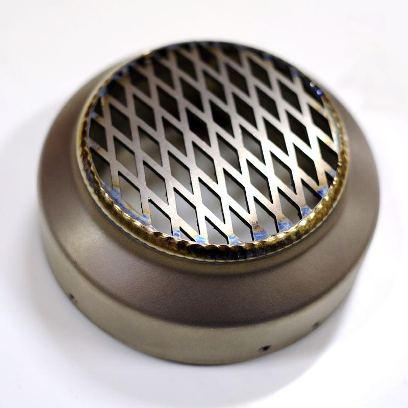 Titanium exhaust end cap grill