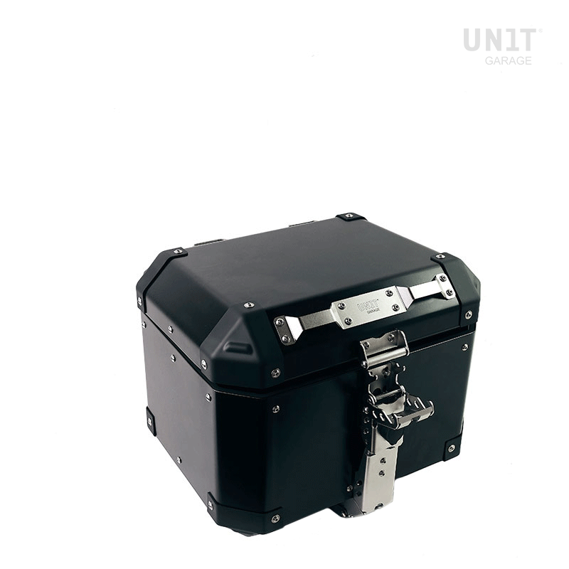 Atlas 36L Aluminum Top Case + Rear luggage rack with passenger grip