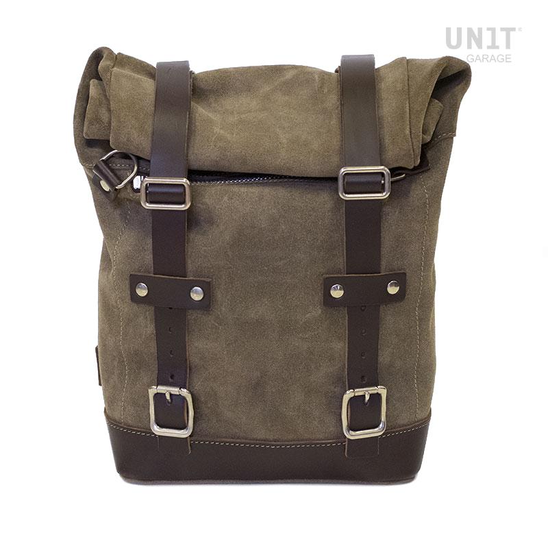 purchase the Motorcycle bag in waxed suede online designed and produced for