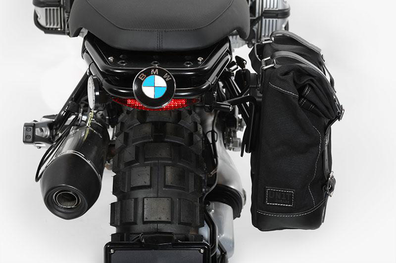 Side bag in split leather Bmw GS 850/1100/1150 and ADV frame