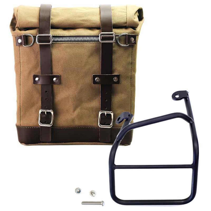 Canvas Side Pannier Scram 22L-30L + Left subframe Ducati Scrambler