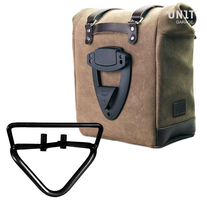Waxed suede side pannier Scram 22L-30L + Right Subframe husqvarna