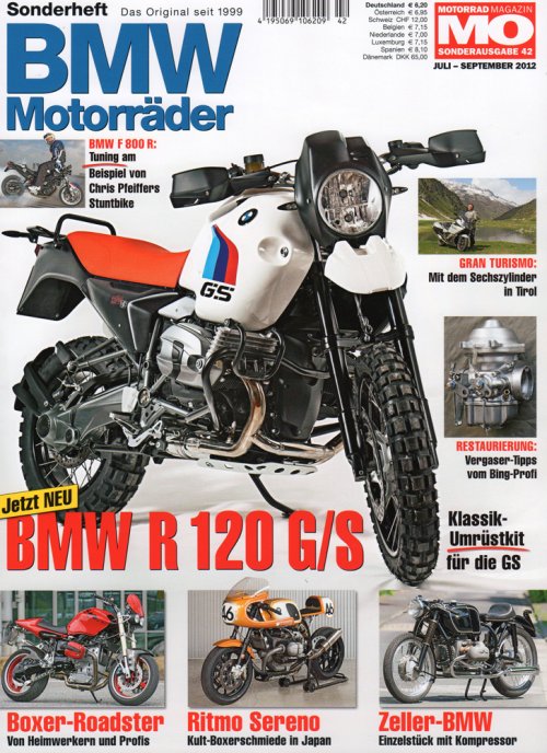 Cover BMW Motorrader luglio/settembre 2012