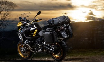 Khali side pannier 100% waterproof with aluminum back + stainless steel quick release system with lock