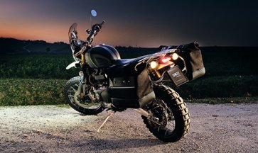 Cult side pannier  with aluminium back plate + stainless steel quick release system and lock