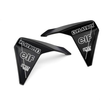 Black protective stickers for original BMW R12 G/S side panels