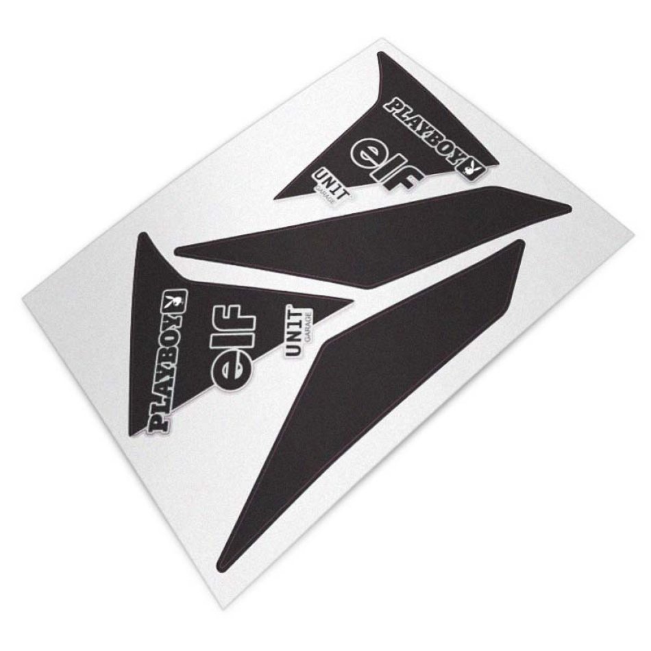Black protective stickers for original BMW R12 G/S side panels