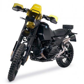 Black protective stickers for original BMW R12 G/S side panels