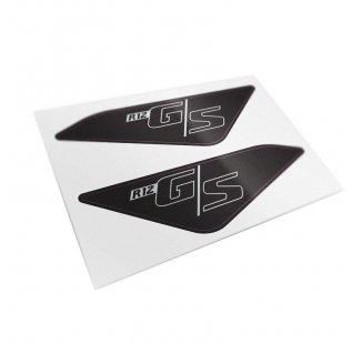 Black protective stickers for original BMW R12 G/S side panels