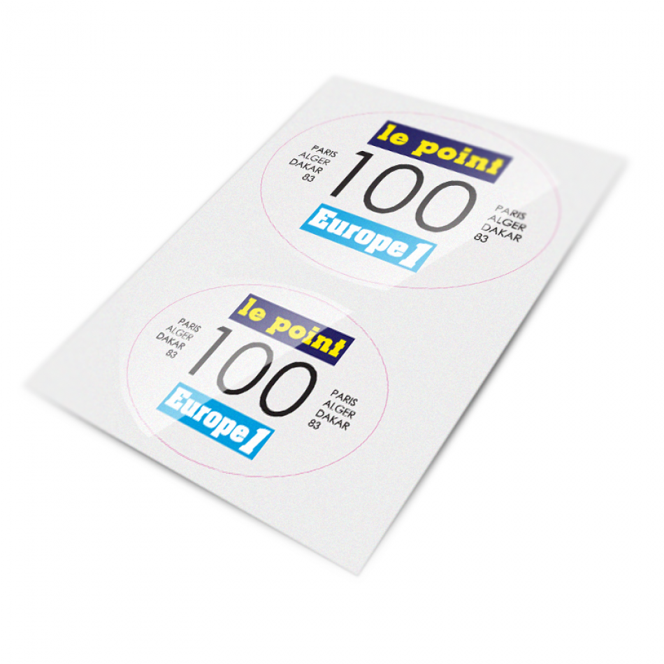 Le Point Stickers for Number Plate