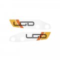 Honda CL handguard stickers