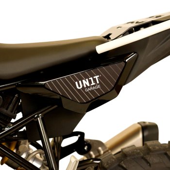 Black protective stickers for original BMW R12 G/S side panels
