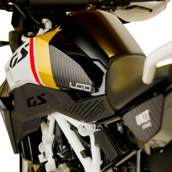 Black protective stickers for original BMW R12 G/S side panels