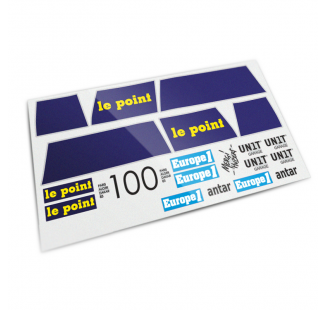 Stickers Dakar enlarged fuel tank (Le Point HA83) BMW R12 G/S