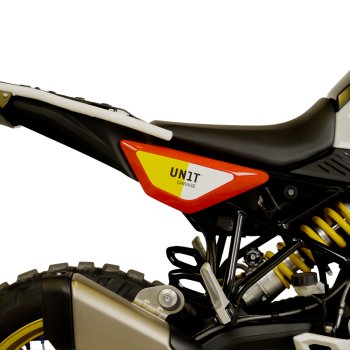 Black protective stickers for original BMW R12 G/S side panels