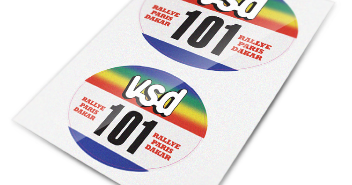 VSD stickers for number plate