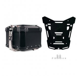 Atlas Aluminium Top Case 44L universal + Atlas Black top case plate for original BMW R1300GS ADV luggage rack