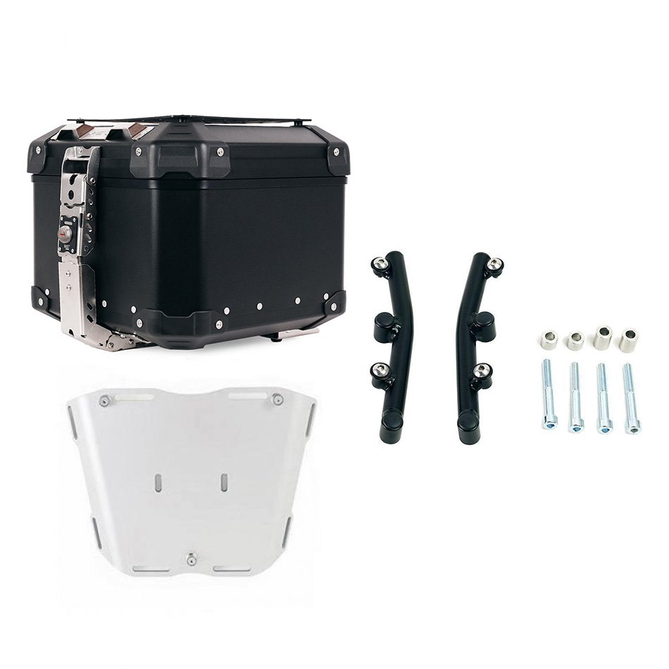 Atlas Aluminium Top Case 44L universal + KTM 890 ADV plate for Atlas top case with support