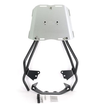 Atlas Aluminium Top Case 44L universal + BMW F450GS luggage rack with passenger grip
