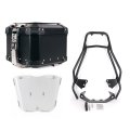 Atlas Aluminium Top Case 44L universal + BMW F450GS luggage rack with passenger grip