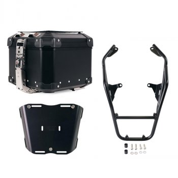 Atlas Aluminium Top Case 44L universal + BMW R12 G/S luggage rack with passenger grip