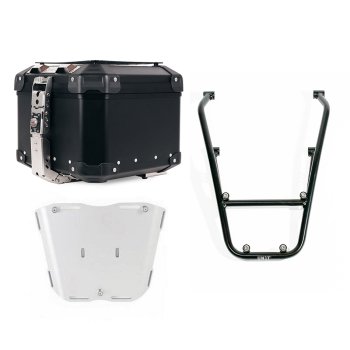 Atlas Aluminium Top Case 44L universal + BMW R12 luggage rack with passenger grip