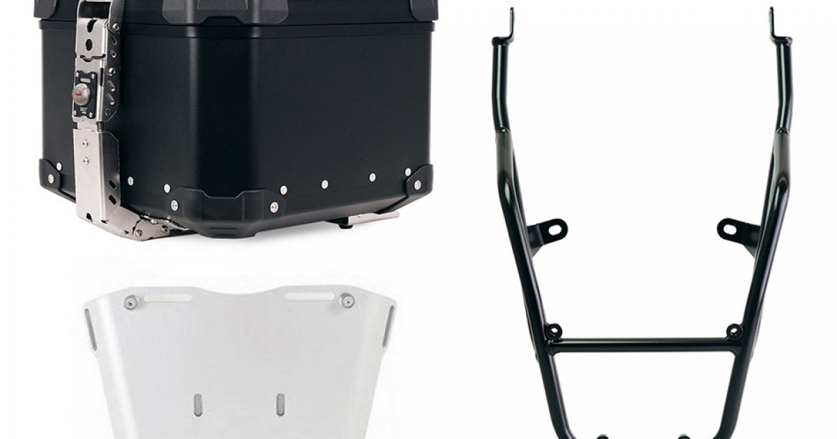 Atlas Aluminium Top Case 44L universal + Royal Enfield Bear 650 luggage ...