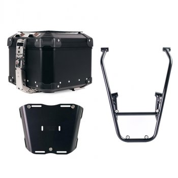 Atlas Aluminium Top Case 44L universal + Rear luggage rack with passenger grip Royal Enfield Himalayan 450 (2024 until now)