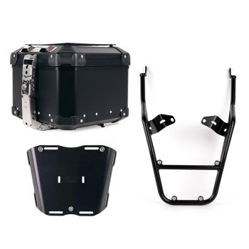 Atlas Aluminium Top Case 44L universal + Rear luggage rack with passenger grip TTriumph Street Scrambler 900 (2026 until now)