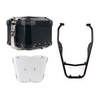 Atlas Aluminium Top Case 44L universal + Rear luggage rack with passenger grip Yamaha Ténéré 700