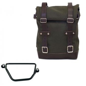 Canvas side pannier 10L-14L + Right Frame Honda GB350S