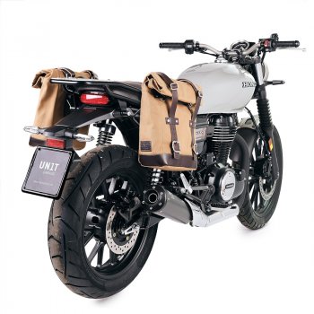 Canvas side pannier 10L-14L + Right Frame Honda GB350S