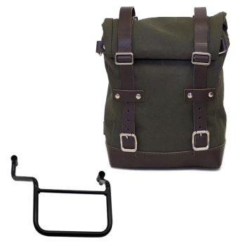 Canvas side pannier 10L-14L + Right Frame Honda Transalp 750 (2023 until now)