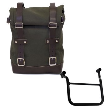 Canvas side pannier 10L-14L + Left Frame Honda Transalp 750 (2023 until now)
