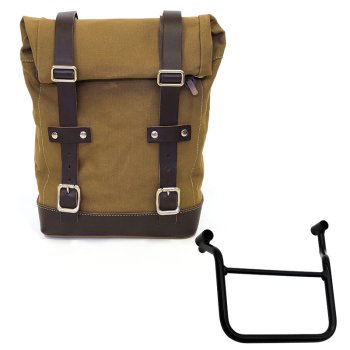 Canvas side pannier 10L-14L + Left Frame Honda Transalp 750 (2023 until now)