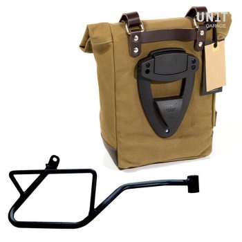 Canvas side pannier 10L-14L + Right Frame Moto Guzzi V7 EURO5 PLUS (2025 until now)
