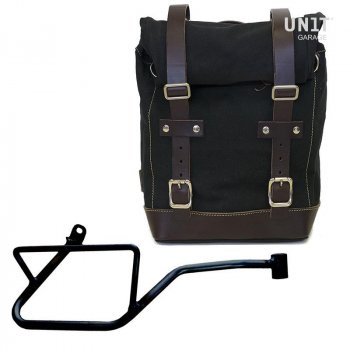 Canvas side pannier 10L-14L + Right Frame Moto Guzzi V7 EURO5 PLUS (2025 until now)
