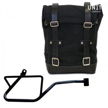 Canvas side pannier 10L-14L + Right Frame Moto Guzzi V7 EURO5 PLUS (2025 until now)