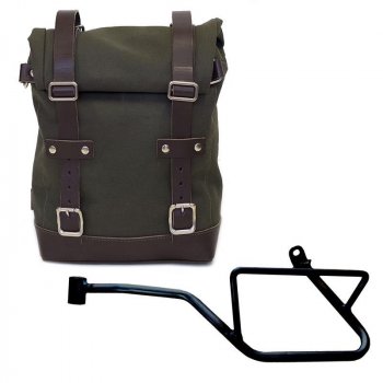 Canvas side pannier 10L-14L + Left Frame Moto Guzzi V7 EURO5 PLUS (2025 until now)