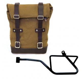 Canvas side pannier 10L-14L + Left Frame Moto Guzzi V7 EURO5 PLUS (2025 until now)