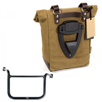 Canvas side pannier 10L-14L + Right subrame Moto Guzzi V85TT (2024 until now)