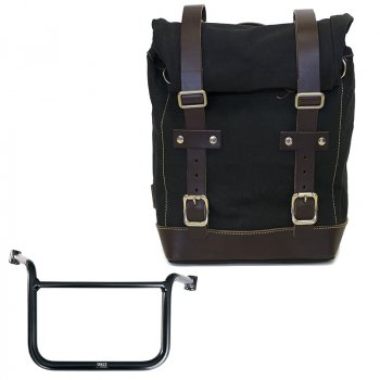 Canvas side pannier 10L-14L + Right subrame Moto Guzzi V85TT (2024 until now)