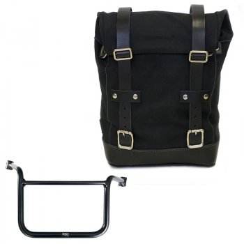 Canvas side pannier 10L-14L + Right subrame Moto Guzzi V85TT (2024 until now)