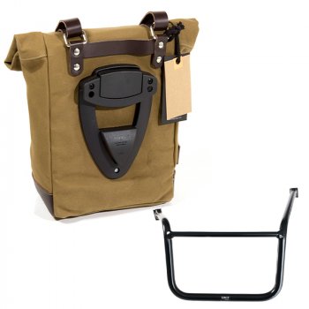 Canvas side pannier 10L-14L + Left subframe Guzzi V85TT (2024 until now)