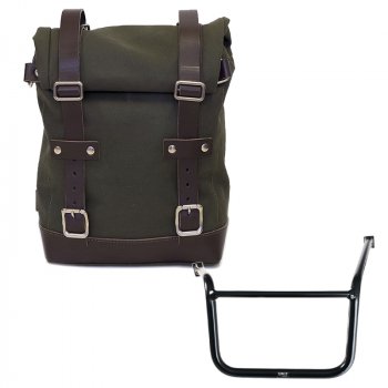 Canvas side pannier 10L-14L + Left subframe Guzzi V85TT (2024 until now)