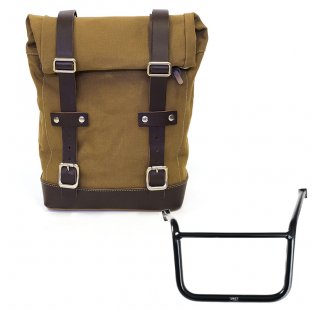 Canvas side pannier 10L-14L + Left subframe Guzzi V85TT (2024 until now)