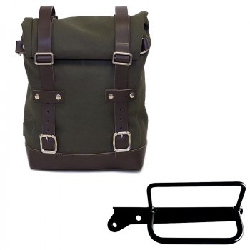 Canvas side pannier 10L-14L + Left Frame Royal Enfield Hunter 350