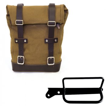 Canvas side pannier 10L-14L + Left Frame Royal Enfield Hunter 350