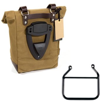 Canvas side pannier 10L-14L + Left Subframe Triumph Speed 400 & Scrambler 400 X