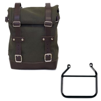 Canvas side pannier 10L-14L + Left Subframe Triumph Speed 400 & Scrambler 400 X